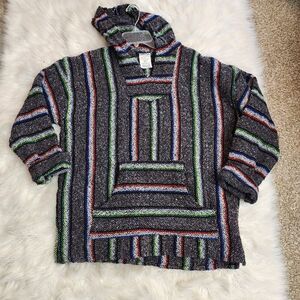 Vintage Artesania Canyon Creek‎ Baja Hoodie Pullover Sz XXL
